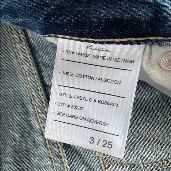 KanCan Pam Mid Rise Ripped Boyfriend Jeans Destroyed MediumWash - Picture 9 of 9